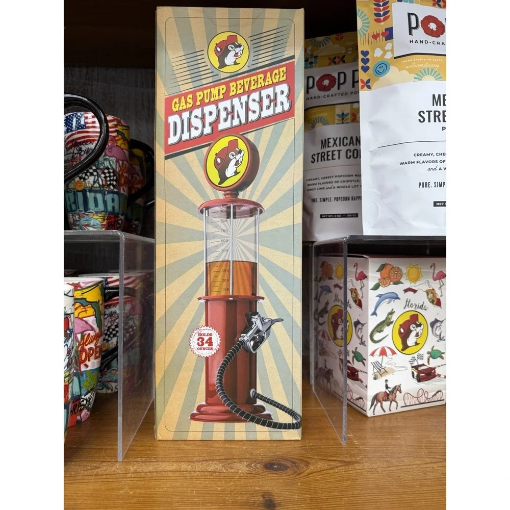 BUCEES party supplies Drink Gas Pump‎ Dispenser Beaver Buc-ee's Liquid Dispenser